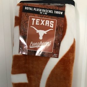 Texas Longhorns Plush Blanket